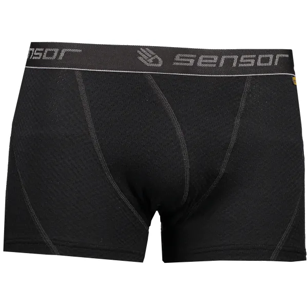  Férfi boxeralsó SENSOR Double Face Merino Wool FEKETE 
