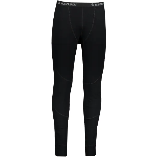  Férfi termonadrág DOUBLE FACE MERINO WOOL BLACK Sensor 