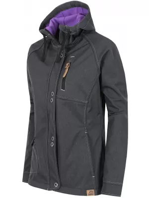 Női softshell dzseki ALPINE PRO TUTESA LJCJ197 FEKETE