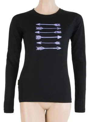 Női aláöltözet SENSOR MERINO ACTIVE PT ARROWS dl. rukáv 17100056-00 FEKETE
