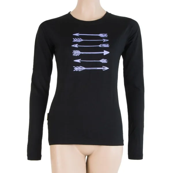  Női aláöltözet SENSOR MERINO ACTIVE PT ARROWS dl. rukáv 17100056-00 FEKETE 
