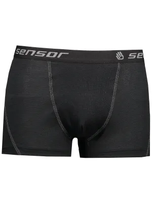 Rövid szárú férfi boxeralsó SENSOR Double face 16200050-00 FEKETE