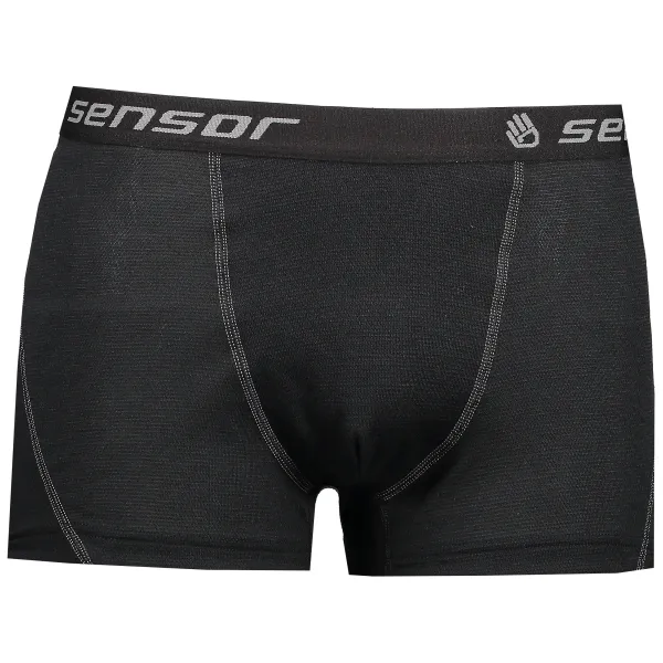  Rövid szárú férfi boxeralsó SENSOR Double face 16200050-00 FEKETE 