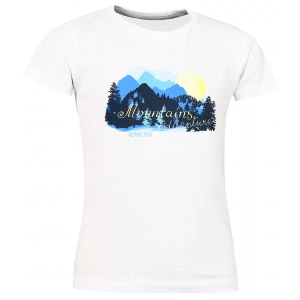  Röviden lepled T -phirt ALPINE PRO ANANO KTSL099 FEHÉR 