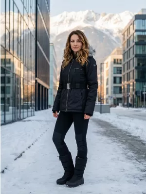 Női kabát ALPINE PRO DOSOJINA LJCK202 FEKETE