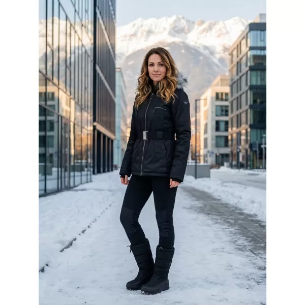  Női kabát ALPINE PRO DOSOJINA LJCK202 FEKETE 