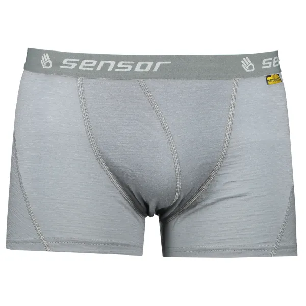  Férfi boxerek SENSOR MERINO ACTIVE 17200023 VILÁGOSSZÜRKE 