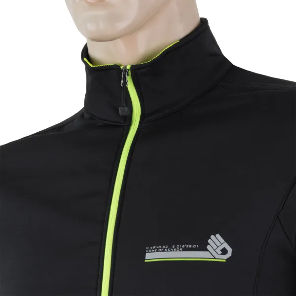  Férfi sportdzseki SENSOR PROFI M 17200080 FEKETE 