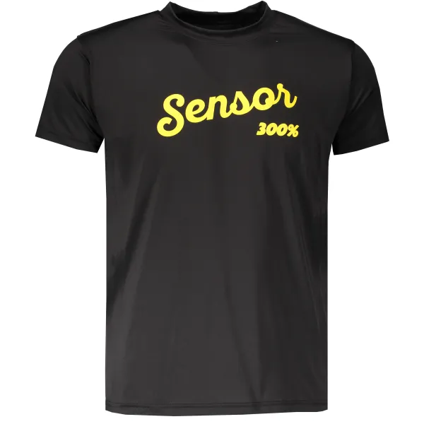  Rövid ujjú férfi póló SENSOR COOLMAX FRESH PT LOGO 18100030 FEKETE 