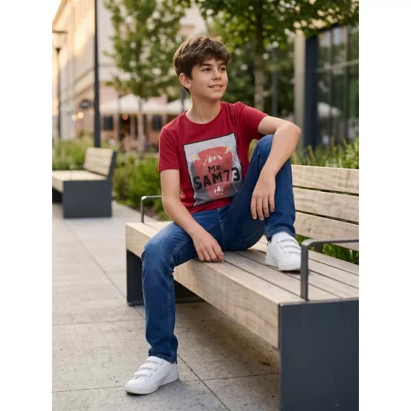  Fiú póló SAM 73 BOTIL KTSL126 PIROS 