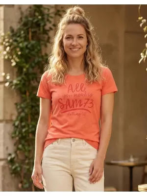Női póló SAM 73 KYRINA LTSN476 NARANCS