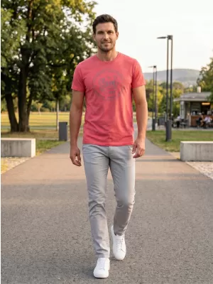 Férfi póló SAM 73 TELLUL MTSN390 PIROS