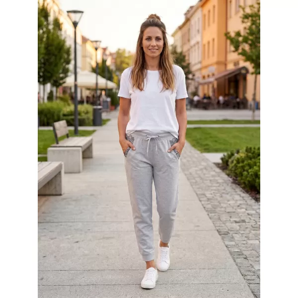  3/4-es női nadrág SAM 73 EFRENA LPAN326 VILÁGOSSZÜRKE 