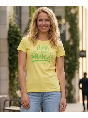 Női póló SAM 73 KYRINA LTSN476 ZÖLD