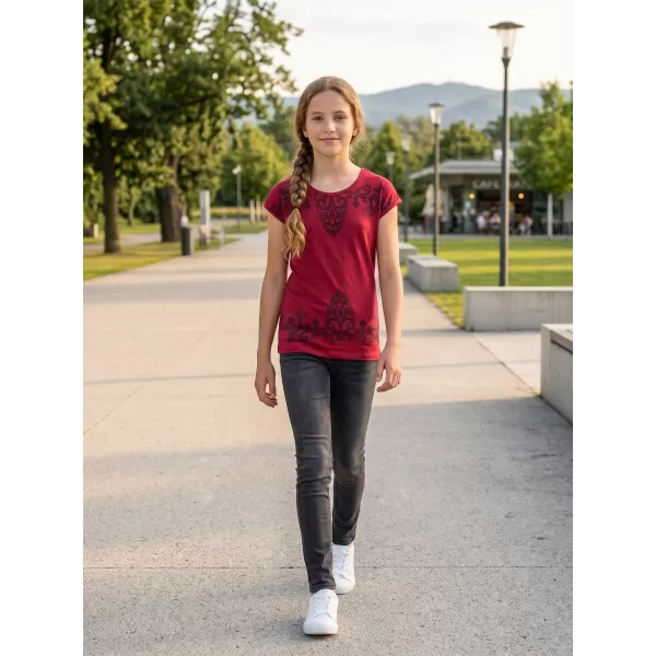  Rövid ujjú lány póló SAM 73 GT 525 PIROS 