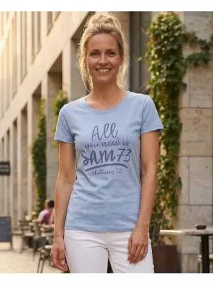 Női póló SAM 73 KYRINA LTSN476 VILÁGOSKÉK