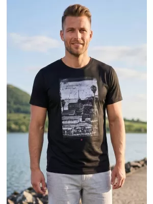 Férfi póló SAM 73 WALTYR MTSN393 FEKETE