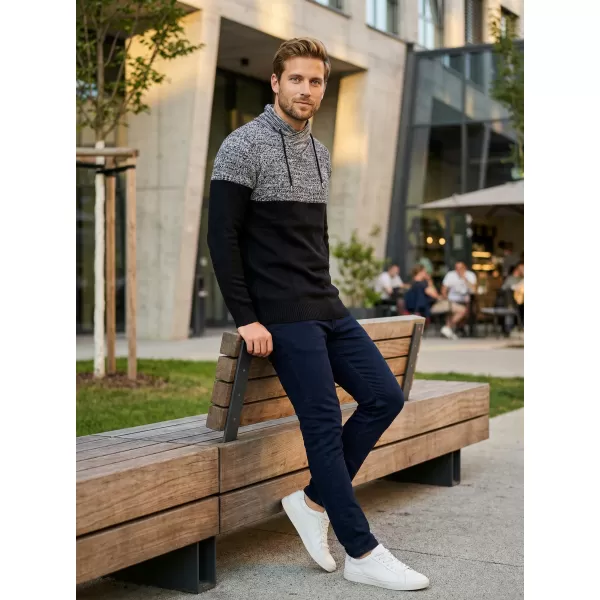  Férfi pulóver ALTISPORT HIEUX MPLP076 FEKETE 