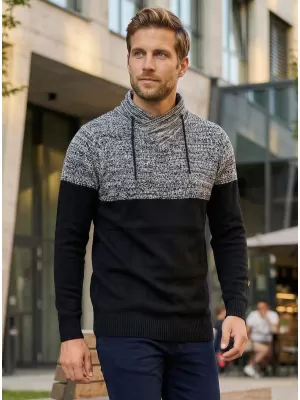 Férfi pulóver ALTISPORT HIEUX MPLP076 FEKETE