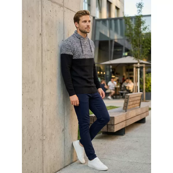  Férfi pulóver ALTISPORT HIEUX MPLP076 FEKETE 