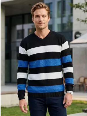 Férfi pulóver ALTISPORT FION MPLP074 FEKETE