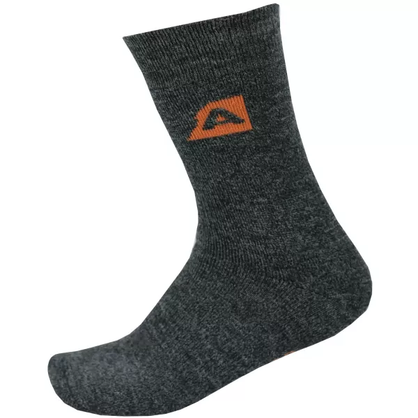  Zokni ALPINE PRO OTHAR USCP058 SÖTÉT SZÜRKE KIEMELÉSEK/NARANCS 