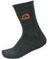 Zokni ALPINE PRO OTHAR USCP058 SÖTÉT SZÜRKE KIEMELÉSEK/NARANCS