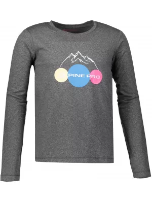 T -póló ALPINE PRO TEOFILO 8 KTSP200 SÖTÉTSZÜRKE