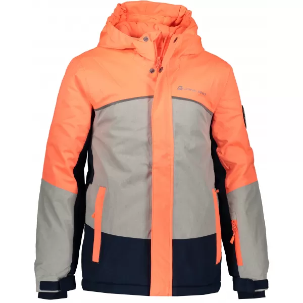  Sítőkabát ALPINE PRO SARDARO 2 KJCP154 NARANCSSÁRGA/SZÜRKE 