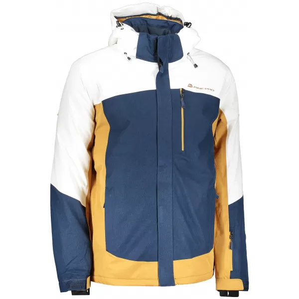  Férfi sí kabát ALPINE PRO SARDAR 3 MJCP369 FEHÉR 