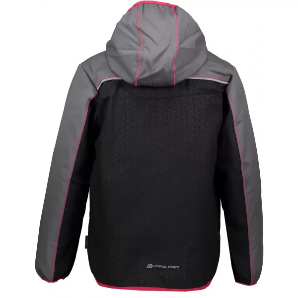  Baby Softshell kabát ALPINE PRO STORMO 2 KJCP146 SZÜRKE/RÓZSASZÍN 