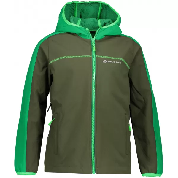  Fiúk softshell kabátja ALPINE PRO NOOTKO 7 KJCP144 SÖTÉTZÖLD 