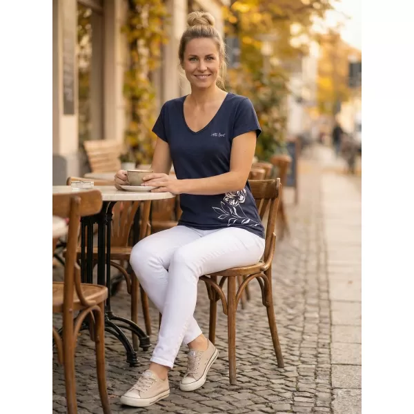  Rövid ujjú női póló ALTISPORT CYRA LTSR637 KÉK 