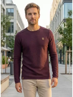 Férfi pulóver ALTISPORT QUOD MPLR079 BURGUNDIA