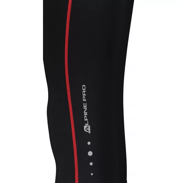  Férfi 3/4 nadrág ALPINE PRO ENZO 4 MPAR420 FEKETE/PIROS 