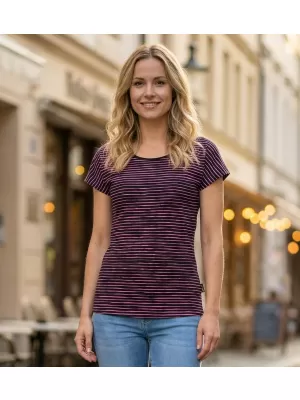 Rövid ujjú női póló ALTISPORT GOBNATA LTSR640 FEKETE