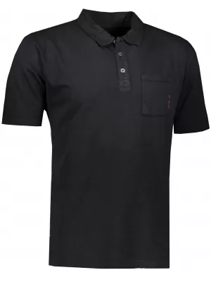 Mens t -ing egy gallérral ALPINE PRO ERIN MTSR521 FEKETE