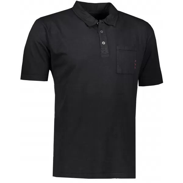  Mens t -ing egy gallérral ALPINE PRO ERIN MTSR521 FEKETE 