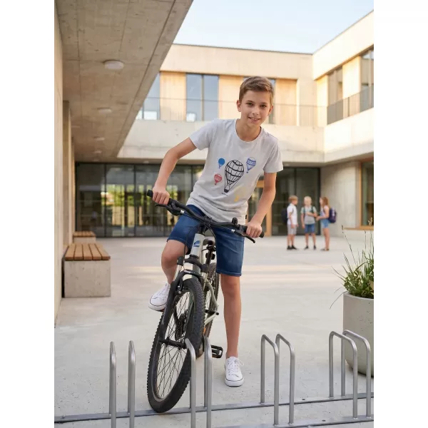  Fiú rövid ujjú póló SAM 73 KTSR256 VILÁGOSSZÜRKE 