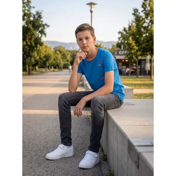  Fiú T -póló rövid ujjú SAM 73 KTSR257 KÉK 