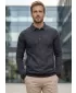 Férfi pulóver KIXMI JASPER FEKETE KIEMELÉS
