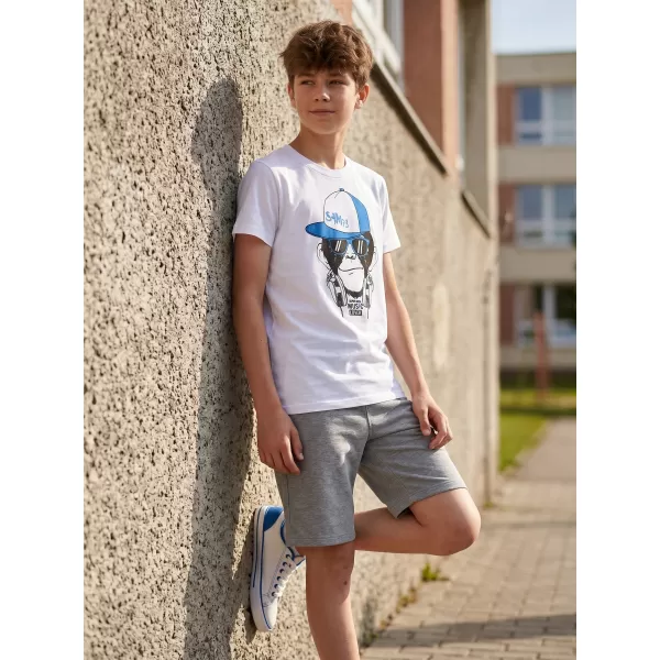 Fiú rövid ujjú póló SAM 73 BT 535 FEHÉR 
