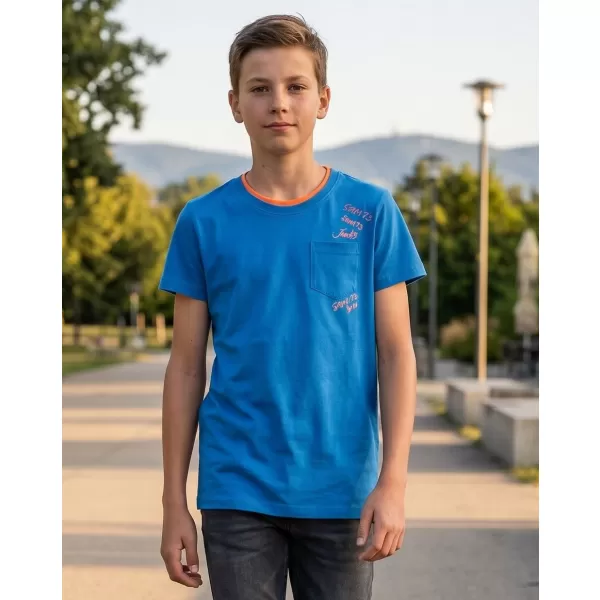  Fiú T -póló rövid ujjú SAM 73 KTSR257 KÉK 
