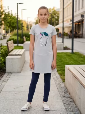 Lány ruhája SAM 73 KSKR069 VILÁGOSSZÜRKE