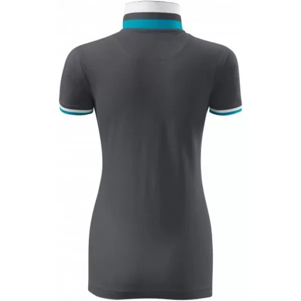  Női póló gallérral MALFINI PREMIUM COLLAR UP 257 VILÁGOS ANTRACIT 