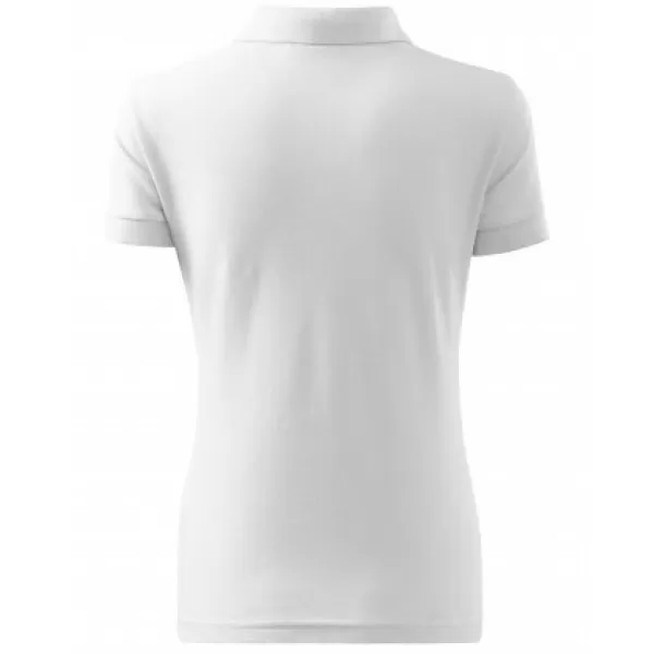  Női póló gallérral MALFINI COTTON 213 FEHÉR 