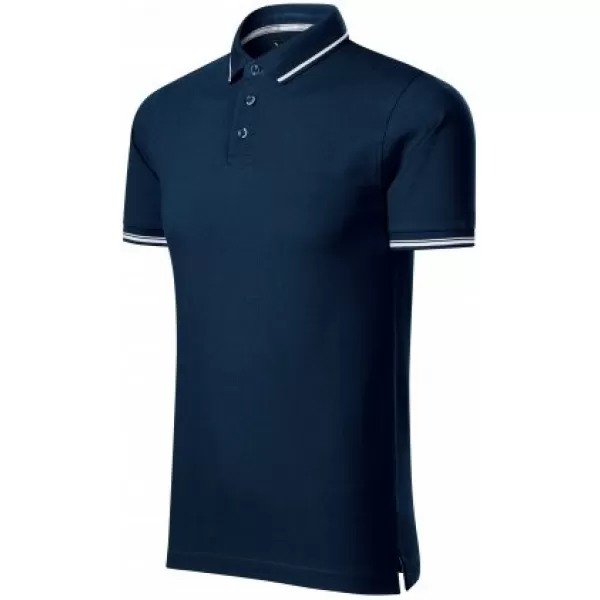  Férfi póló gallérral MALFINI PREMIUM PERFECTION PLAIN 251 SÖTÉTKÉK 
