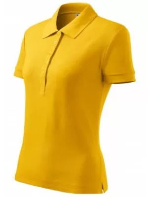 Női póló gallérral MALFINI COTTON 213 BOROSTYÁN