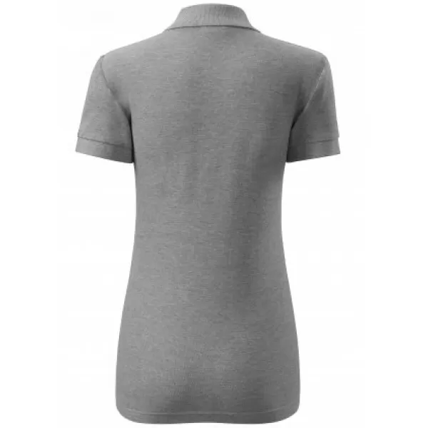  Női póló gallérral MALFINI COTTON 213 SÖTÉTSZÜRKE KIEMELÉSEK 