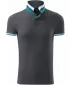 Férfi póló gallérral MALFINI PREMIUM COLLAR UP 256 VILÁGOS ANTRACIT